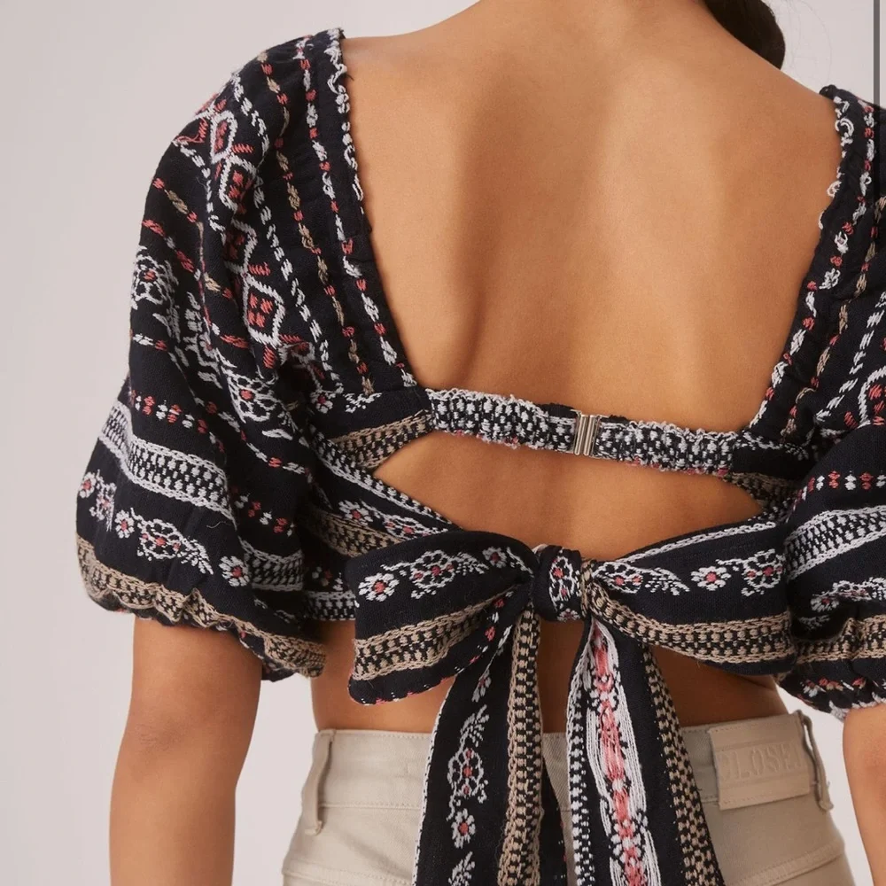 *Anthropologie Dolan Left Coast Puff Sleeved Blouse